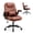 Brown, variant on Nexthro Executive Office Chair PU,Leather Office Chair with Wheels,360° Swivel Rolling Chair with Padded Arms,Ergonomic Computer Chair with Lumbar Support for Short People Use(Brown)