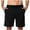 Black, variant on yillto Mens Causal Shorts 5 Inch Summer Loose Elastic Waist Comfy Breathable Athletic Jogger Shorts
