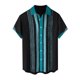 thumbnail image 5 of Hawaiian Shirt For Men, Men's Vintage Button Down Bowling Shirts Short Sleeve Summer Beach Shirt 3XL, 5 of 5