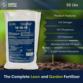 thumbnail image 2 of Supply Solutions 16-16-16 Complete Lawn & Garden All Purpose Granular Fertilizer - The Ultimate Plant Food for Lush Greenery (50lbs), 2 of 6