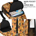 thumbnail image 4 of Sling Backpack,Cats and Pumpkins Halloween Pattern Crossbody Bag with Water Bottle Holder,Waterproof Sling Bag for Men/Women with Chest Phone Holder for Hiking,Travel, 4 of 6
