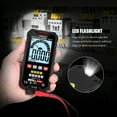 thumbnail image 3 of Habotest Ht125A Multimètre Numérique Intelligent 4000 Unités Véritables Rms Mesure Automatique de la Tension avec Rétroéclairage Écran Lcd 600V Ac Dc Voltmètre Stylo de Test Électrique Lampe de Poche Led Multifonction Résistant, 3 of 7