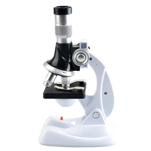 Children Kid Biological Microscope Set Student Educational Toy 100x 600x 1200x