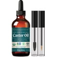 thumbnail image 1 of SOULSATION Aceite de ricino orgánico para pestañas, cabello y piel (2 oz con kit de pestañas) | puro natural prensado en frío., 1 of 5