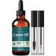 thumbnail image 1 of SOULSATION Aceite de ricino orgánico para pestañas, cabello y piel (2 oz con kit de pestañas) | puro natural prensado en frío., 1 of 5