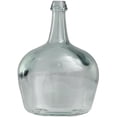thumbnail image 5 of DecMode 15" Handmade Wide Spanish Bottle Neck Teal Recycled Glass Vase, 5 of 11
