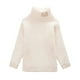 thumbnail image 1 of Suéter De Cuello Alto Para Niños Otoño Invierno Niños Suéter De Cuello Alto Suéter Blanco Odeerbi LM103-2932, 1 of 5
