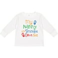 thumbnail image 3 of Inktastic Nanny and Grandpa Love Me Boys or Girls Long Sleeve Toddler T-Shirt, 3 of 5
