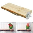 thumbnail image 3 of Percha de madera para loros, jaula para pájaros, accesorios, soporte de juguete, rama, , molienda de patas Los 5-6cm los 18cm Zulema Perca de la jaula del loro, 3 of 8