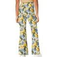 thumbnail image 3 of DISNIMO Lemon Flower Flare Pants for Kids Flare Leggings Size 11-12 Girls Leggings Flare for Kids Yoga Pants for Girls Flare Bell Bottoms Leggings Kids Bell Bottoms High Waisted, 3 of 7