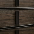 thumbnail image 3 of Roundhill Furniture Aetheria Contemporary Wood 5-Drawer Chest in Dark Brown, 3 of 6