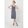 thumbnail image 2 of Miss Lavish London Women Midi Cami Dress Maxi Fit-and-Flare Shift Boho Style Summer Dresses, 119-Slate Grey - X-Small, 2 of 7