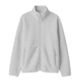 thumbnail image 4 of Women's Lightweight Full Zip Long Sleeve Jacket, Stand Collar Fleece Jacket with Pockets, Women's ,Size S-2XL, 4 of 4