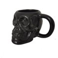 thumbnail image 2 of Taza de cerámica con diseño de calavera negra, 350 ml, para fanáticos del terror gótico, 2 of 2