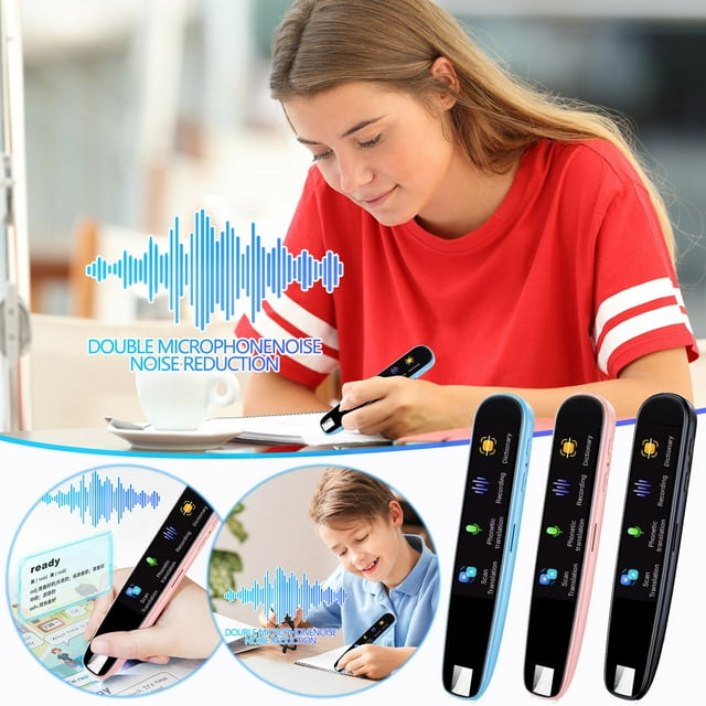 Ganfancp Servicios de Traducción de Fotos Sin Conexión Escaneado Electrónico de Pantalla Inteligente Traductores Bolígrafo Rebajas Flash Deals 1 Lápiz Point-And-Click + 1 Manual + 1 Cable de Datos