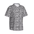 thumbnail image 2 of Crowded Penguins Hawaiian Shirts For Men, Summer Short-Sleeve Relaxed-Fit Button-Down Shirts Small, 2 of 9