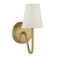 thumbnail image 2 of Trade Winds Madison 11" Wall Sconce in Natural Brass, 2 of 5