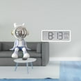thumbnail image 2 of Figura de escritorio,Estante con estatua de astronauta para decoración de oficina y hogar,Figura decorativa de escritorio de resina para decoración del hogar,Reloj de pared digital,Reloj de, 2 of 8