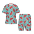 thumbnail image 1 of Balery Watermelon Conjunto de Pijama Infantil de Manga Corta con Estampado – Ropa de Dormir de Algodón Suave-3X-Large, 1 of 6