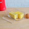 thumbnail image 3 of Youngever Plastic Butter Keeper, Reusable Clear Butter Dish, Butter Container with Lid, 3 of 4