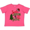 thumbnail image 3 of Inktastic Santa is Promoting Me to Big Sister Green Plaid Tree Girls Toddler T-Shirt, 3 of 5