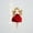 Red, variant on Christmas Tree Ornament Gi-rl Doll Skirt Dance Design Quality Resin Hanging Holiday Decoration for Home