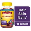 Nature Made Hair Skin and Nails with Biotin 2500 mcg Gummies, 90 Count