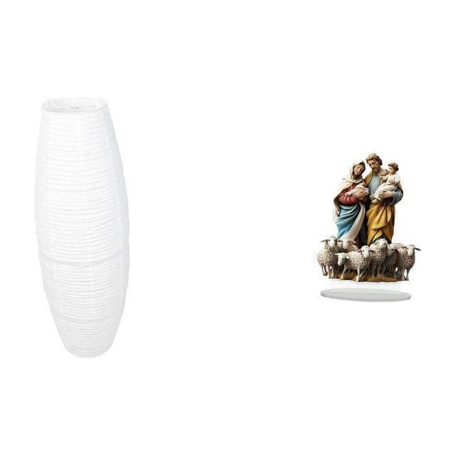 Cubierta de lámpara de pie,Lámpara de pie decorativa con pantalla de papel de arroz,Lámpara de pie clásica con pantalla y accesorios de iluminación,Letrero de mesa,Decoración de