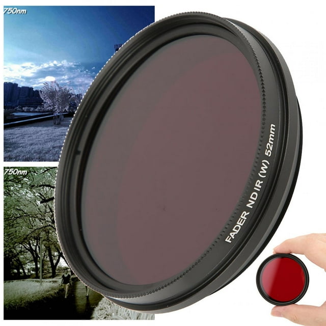FOTGA Adjustable Infrared Filter, Advanced Knurling Technology, HighQuality Aluminum Frame, Rotating Filter, Suitable for Infrared Photography Creation