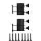 thumbnail image 1 of 1 set Heavy Duty Patio Umbrella Mount - Bracket Clamp for Deck Rail, Balcony, Courtyard, Fences Suitable for deck railings, 1 of 5