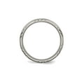 thumbnail image 5 of Mens Titanium Criss Cross 6mm Brushed and Polished Wedding Band Ring for Men, 5 of 6
