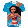 thumbnail image 1 of Camisetas de princesa negra para niña, camisetas de Disney, camiseta con estampado 3D para niños, camiseta de dibujos animados a la moda de verano, Tops de cuello redondo 10T Gao Jinjia LED, 1 of 2