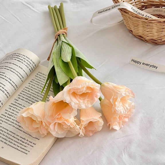 Artificial Lisianthus,14.96 inch Fake Flowers,7 Pcs Elegant Floral Decor,Ideal for Home Dining Tables,Wedding Table Settings And Indoor Floral Arrangements