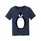 thumbnail image 1 of Camiseta de algodón Gravity Trading para niños Penguin Fuzzy (Navy, Medium), 1 of 1