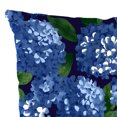 thumbnail image 5 of Jordan Manufacturing 12" x 19" Hydrangea Midnight Navy Floral Rectangular Outdoor Lumbar Throw Pillow (2 Pack), 5 of 9