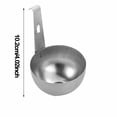 thumbnail image 3 of Poached Egg Maker Spoon Hangable Round Poached Egg Cooker Cup Portable Stainless Steel Egg Boiler Steaming Gadget For Home Kitchen Picnic Cooking, 3 of 9