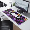 thumbnail image 2 of Long Mouse Pads for Desk,Neon Halloween Pumpkin Pattern Desk Mats on Top Of Desks, Desk Mouse Pad Extra Large with 3mm Non-Slip Base and Stitched Edge for Gaming,Office,Work,Home 31.5x11.8in, 2 of 5