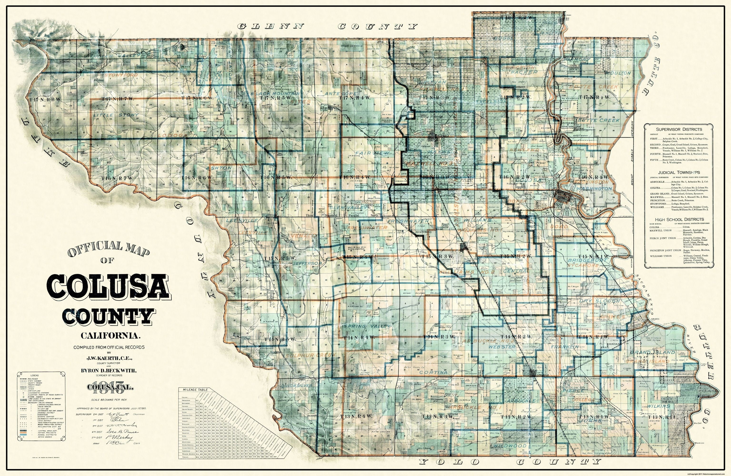 Colusa County Map