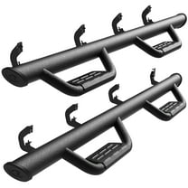 Tyger Auto Tyger Access Running Boards Compatible with 2007-2018 Chevy Silverado GMC Sierra 1500; 2007-2019 2500 3500HD; 2019 LD / Limited | Crew Cab | TG-AS2C24011 | Textured Black Drop Step Rail