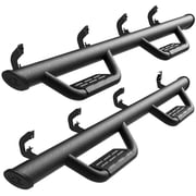 Tyger Auto Tyger Access Running Boards Compatible with 2007-2018 Chevy Silverado GMC Sierra 1500; 2007-2019 2500 3500HD; 2019 LD / Limited | Crew Cab | TG-AS2C24011 | Textured Black Drop Step Rail