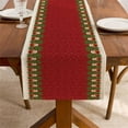 thumbnail image 6 of ToyKingdee Christmas Table Runner, Merry Christmas Nutcracker Soldier Table Decorations, Red Green Buffalo Plaid, 6 of 6