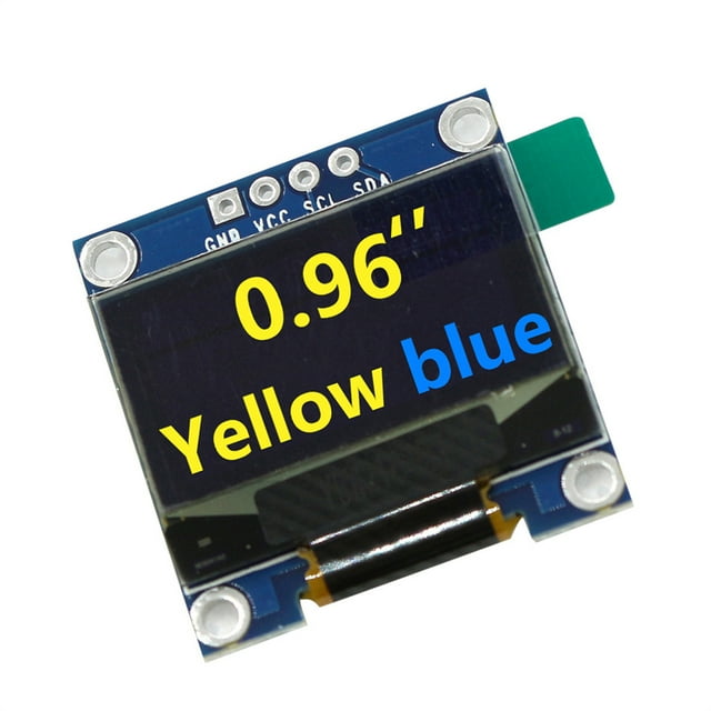 Módulo de pantalla OLED Cateissary 0,96 pulgadas I2C/IIC autoiluminado Amarillo azul