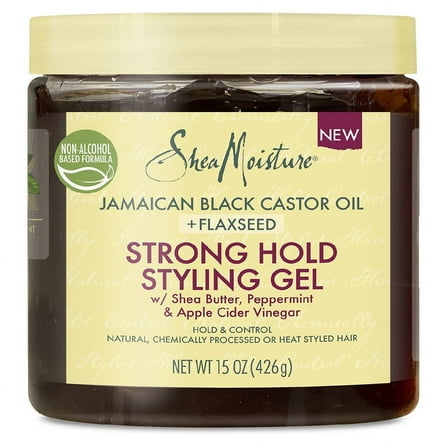 SheaMoisture Strong Hold Styling Gel Jamaican Black Castor Oil and Flaxseed 15.0 oz