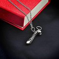 thumbnail image 2 of Collar con colgante de pene hecho a mano en plata de ley. Un divertido regalo de San Valentín para hombres y mujeres. 5 cm. Código de producto 43156. 5 cm, 2 of 3