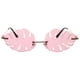 thumbnail image 1 of 1 pieza de anteojos con forma de hoja, gafas de moda, accesorios para fotos, gafas de sol para fiestas (rosa), 1 of 5