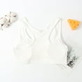 thumbnail image 4 of CYRBOKO Girls Training Bars, Cotton Breathable Soft Comfortable Lightweight Teen Girls Bras White Size 7-11 T, 4 of 4