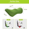 thumbnail image 4 of Varthem Lumbar Support Pillow Ergonomic Memory Foam Lumbar Pillow, Relieve Back Pain, Breathable & Detachable & Washable, Neo Cushion Lower Back Pillow for Office Chairs, Car Seats (Green), 4 of 6