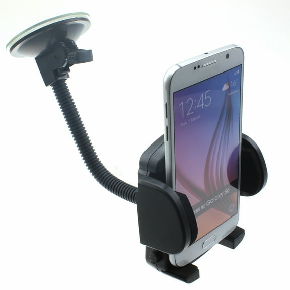 Windshield Car Mount for Motorola One 5G - Holder Glass Cradle Swivel Dock Suction Q3Y Compatible With Motorola One 5G