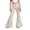 Khaki, variant on NinXxx Girls Monthly Flared Pants School Supplies Lightweight Casual Trousers White 9-10 Years