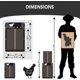 thumbnail image 3 of Puerta automática para gallinero con batería y detección de luz. Puerta automática de aluminio para gallinero. ¡Oferta rebajada!, 3 of 5
